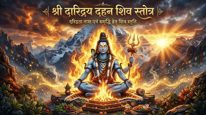 दारिद्र्य दहन शिव स्तोत्र, हिन्दी अर्थ, लाभ और विधि