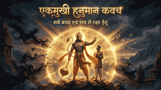एकमुखी हनुमान कवच, हिन्दी अर्थ, लाभ और विधि